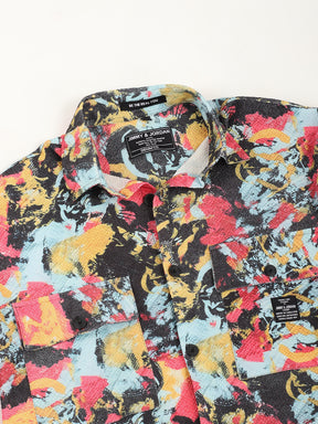 Multicolor Digital Print Pop Corn Shirt