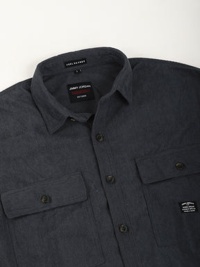 Code ray Dark Grey Full Sleeve Shirt