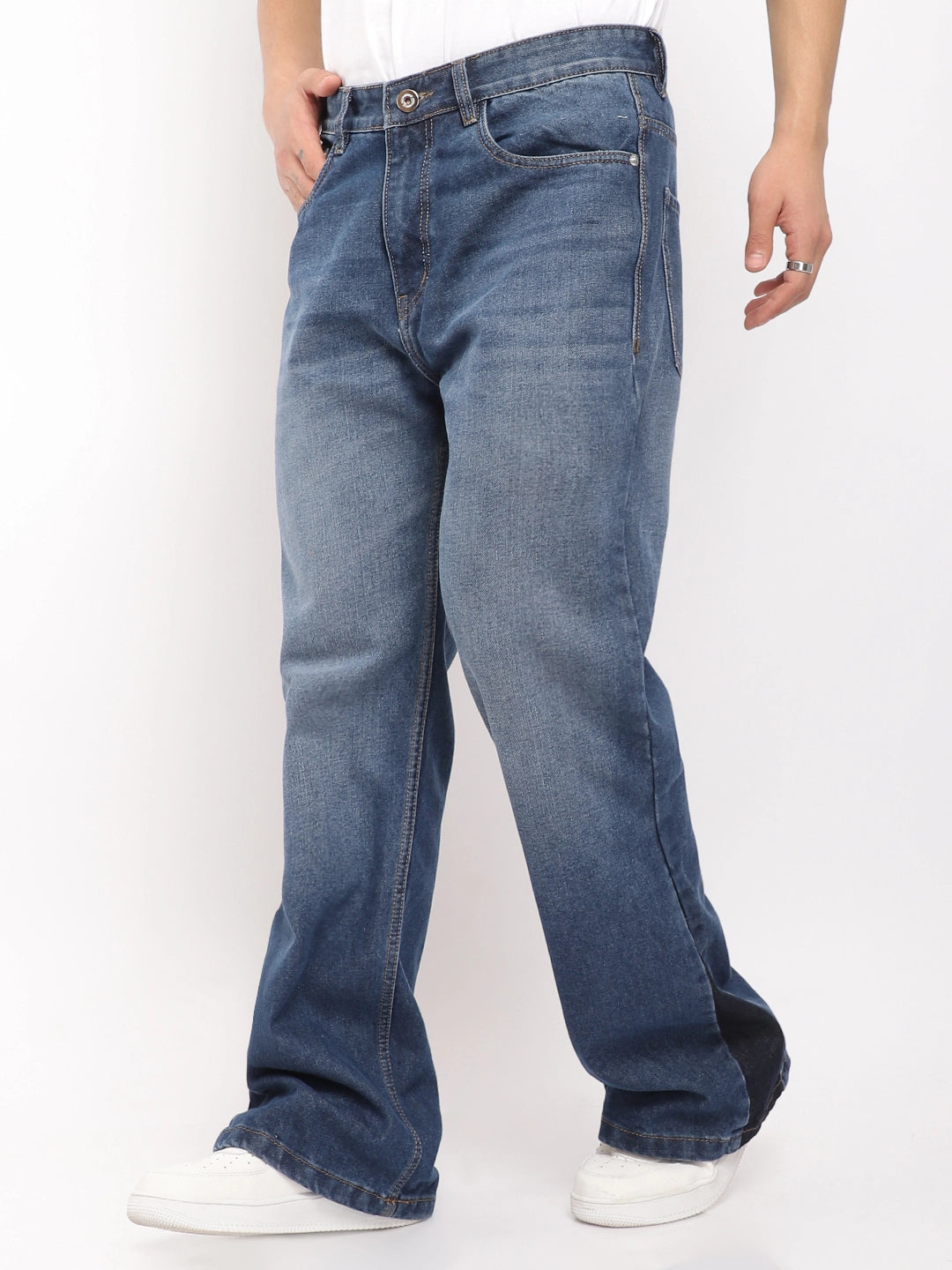 Boulevard Blue Denim Bootcut Jeans