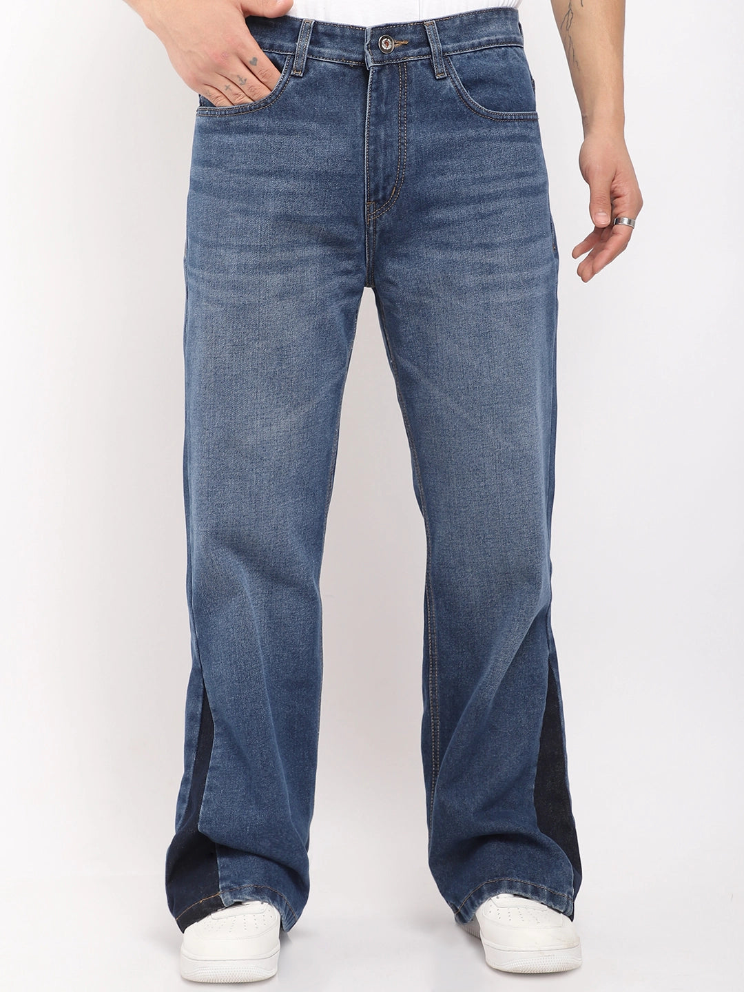 Boulevard Dark Blue Denim Bootcut Jeans