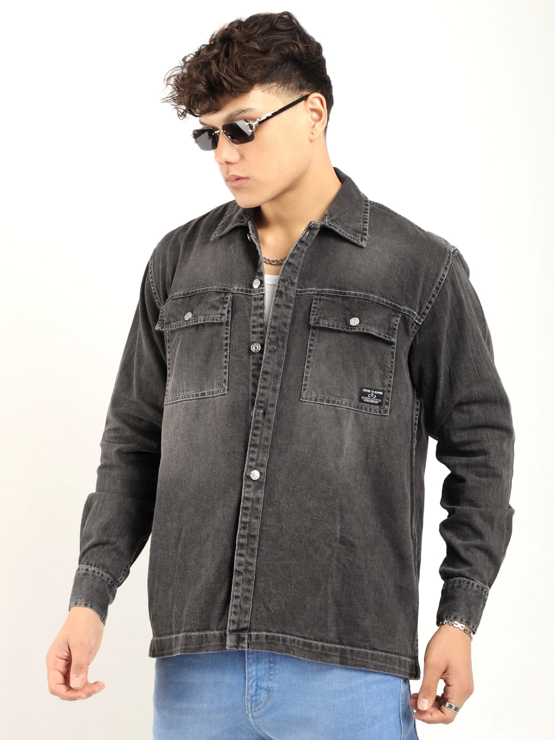 Skyline Charcoal Denim Shirt