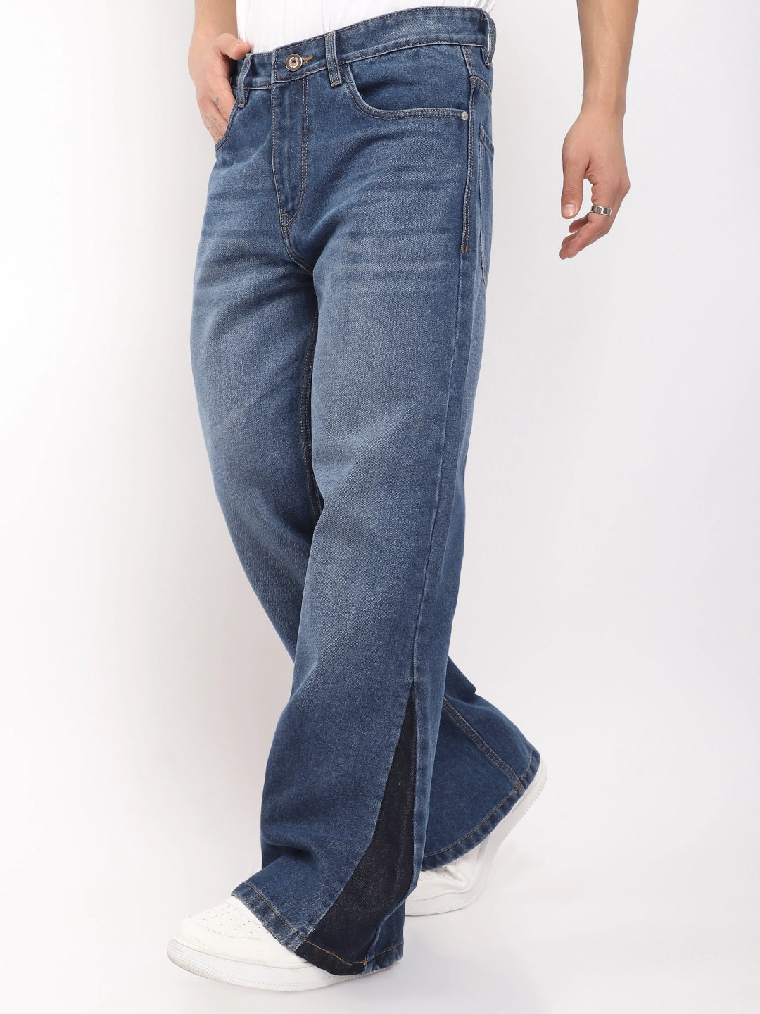 Boulevard Dark Blue Denim Bootcut Jeans