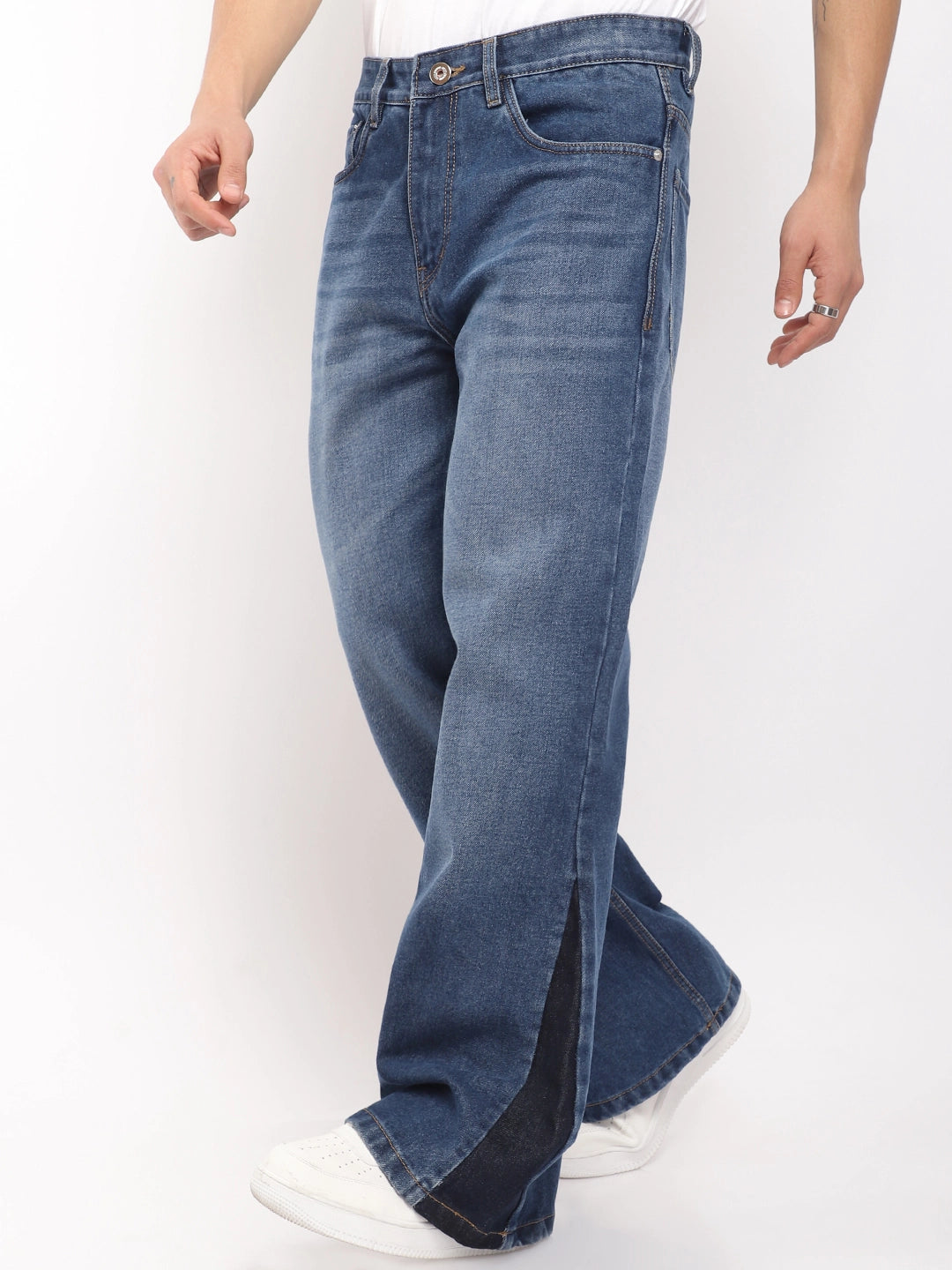 Boulevard Dark Blue Denim Bootcut Jeans