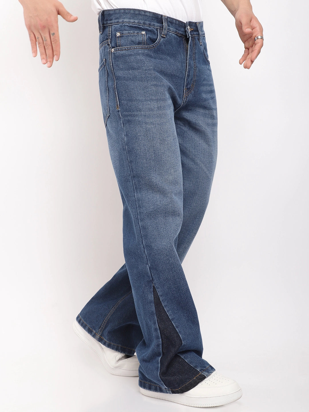 Boulevard Dark Blue Denim Bootcut Jeans