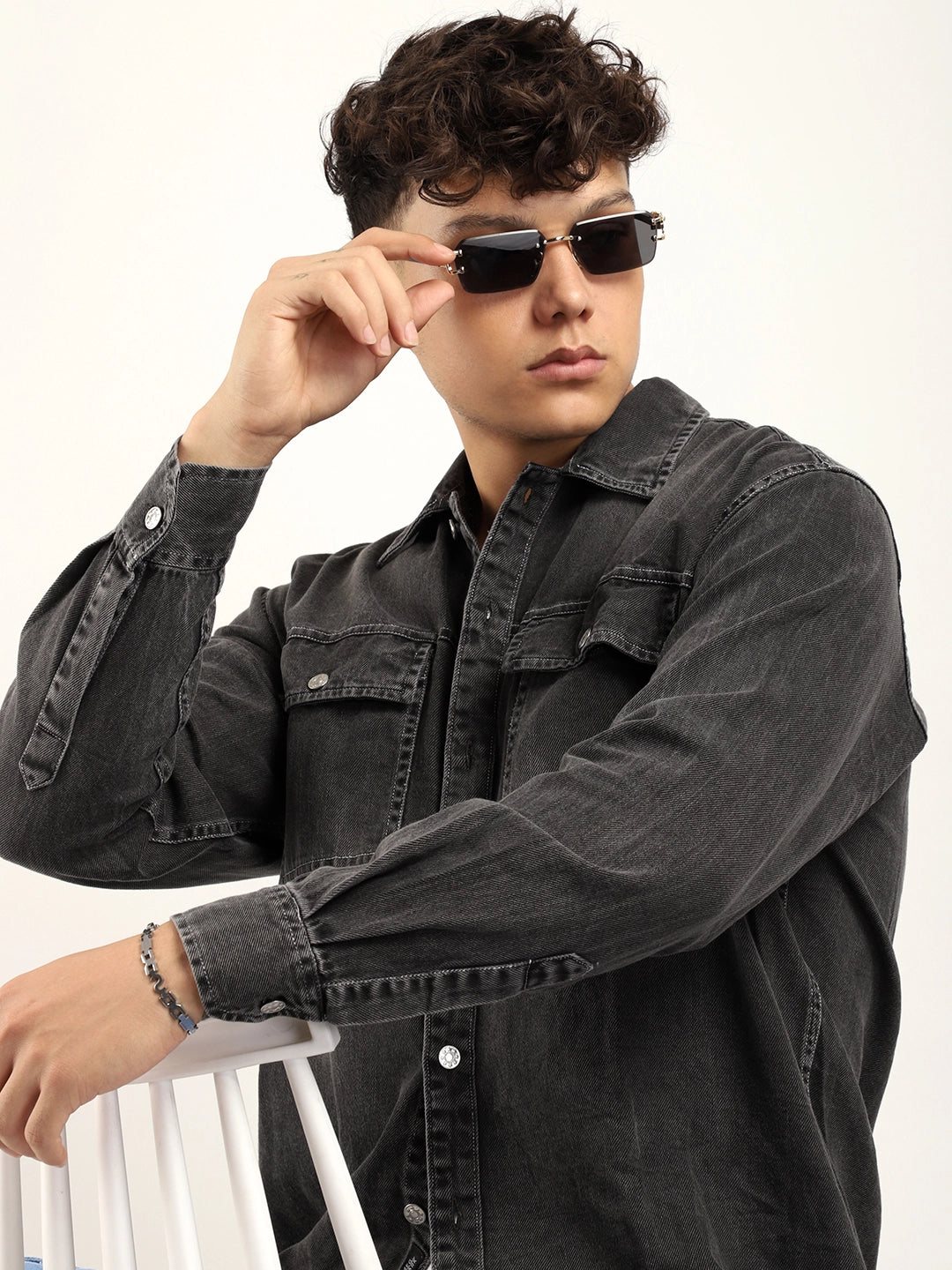 Skyline Charcoal Denim Shirt