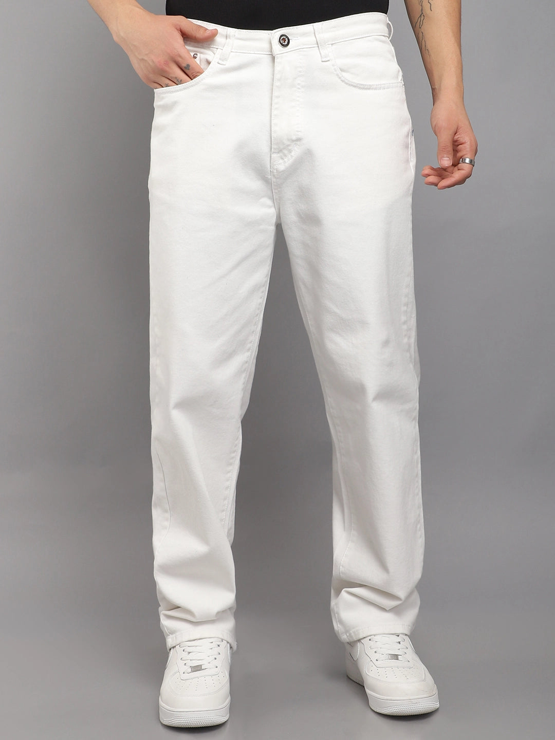 Ironclad White Baggy Fit Denim Cargo