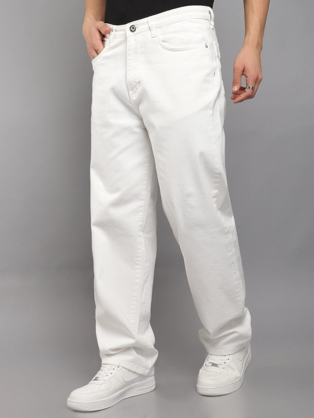 Ironclad White Baggy Fit Denim Cargo