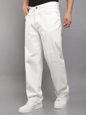 Ironclad White Baggy Fit Denim Jeans