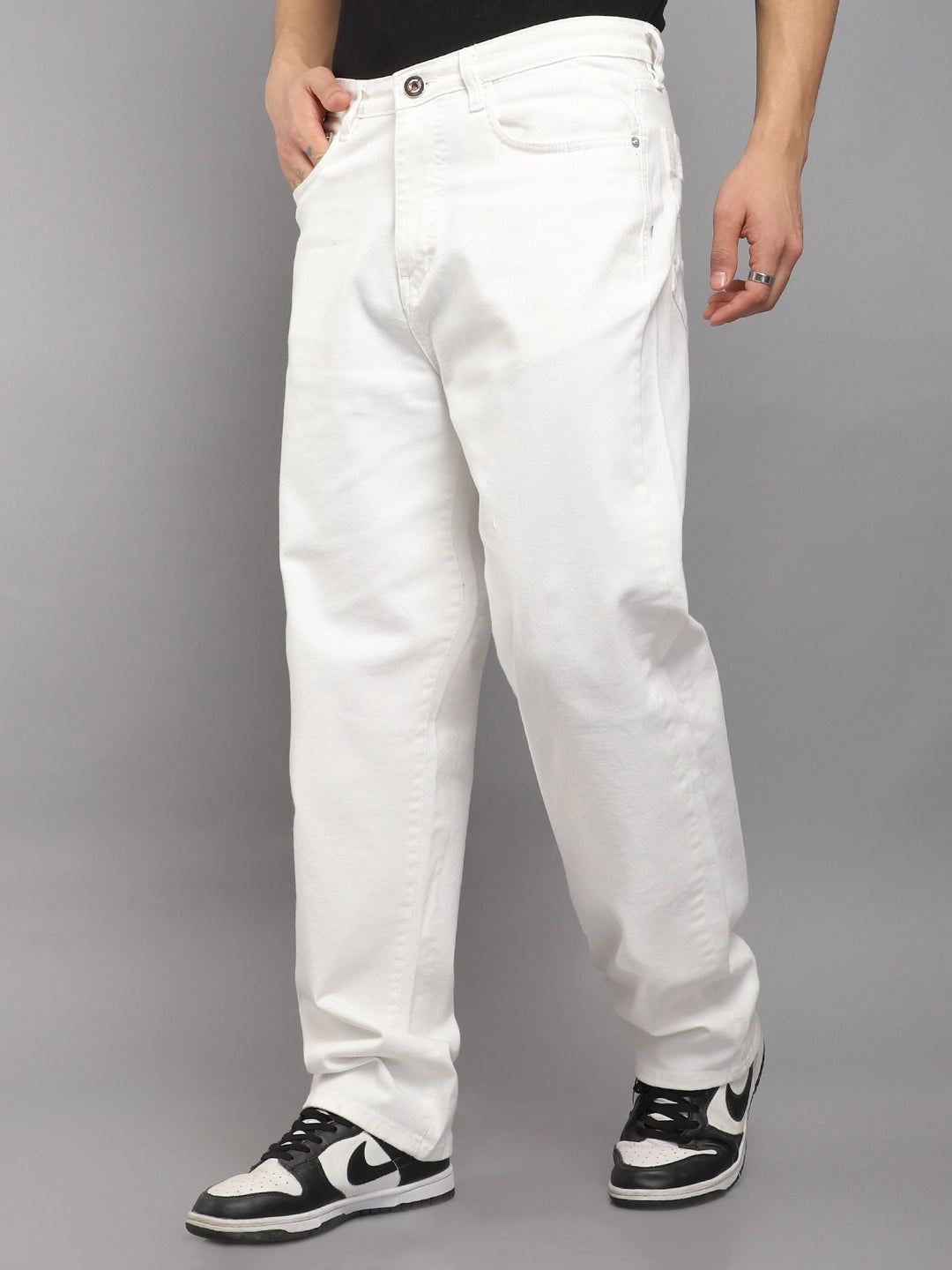 Ironclad White Baggy Fit Denim Cargo