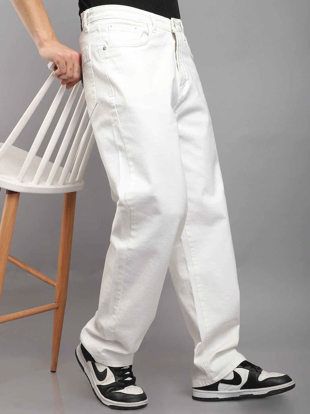 Ironclad White Baggy Fit Denim Cargo