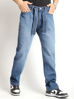 Ever stone Blue Belt Denim Jeans