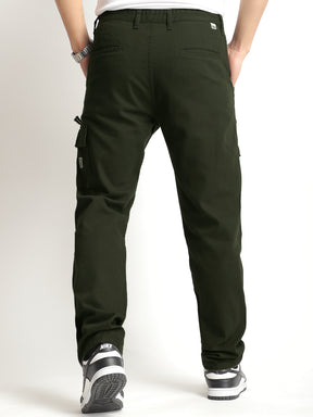 Riverside Olive Green Cotton Pus Size Cargo