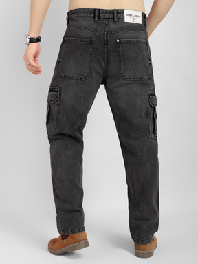 Dark Grey Baggy Fit Doculs Denim Cargo