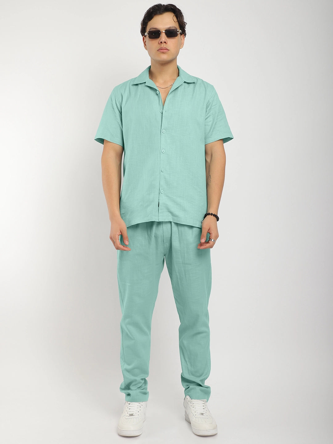 Linen Atlant Mint Green  Co-Ord Set