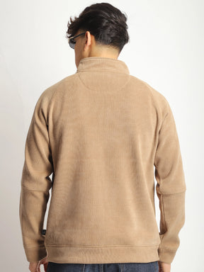 Bonded Corduroy Camel Zipper Jacket Pro