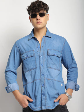 Stratford Stone Blue Denim Shirt