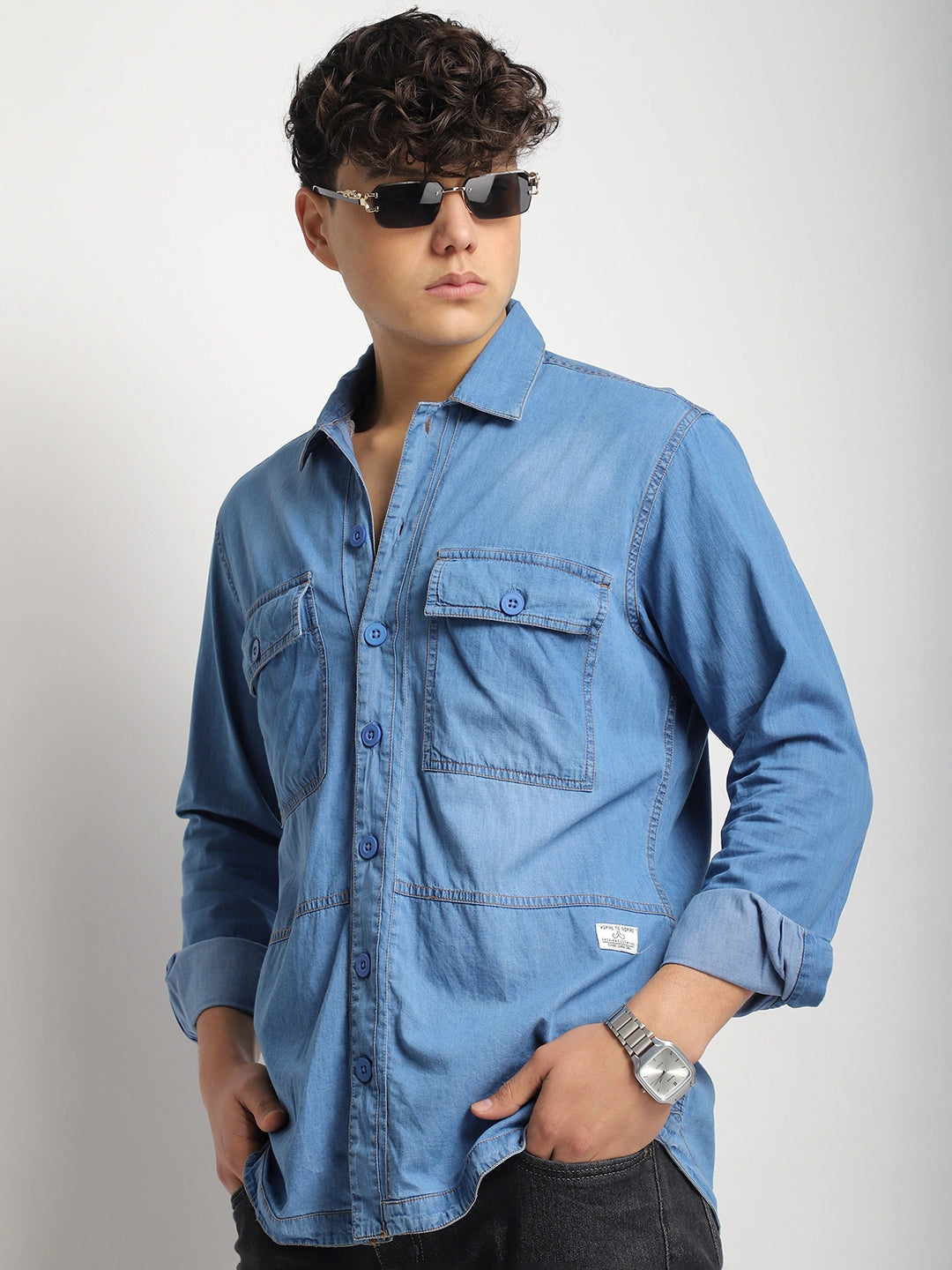 Denim Shirt Men