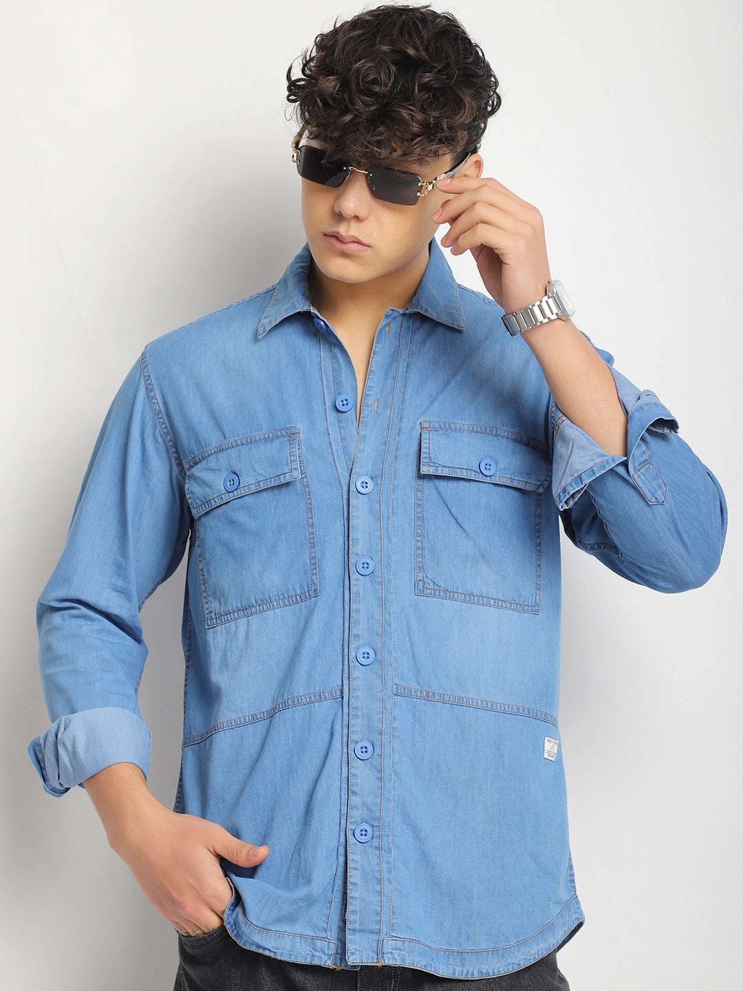 Denim Shirt Men