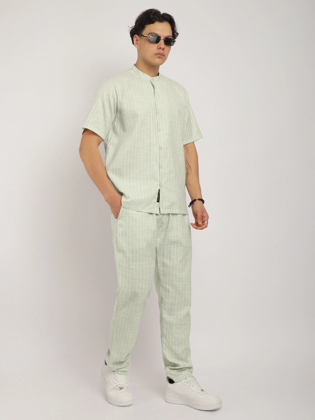 Royal Linen Atlant Light Green  Co-Ord Set