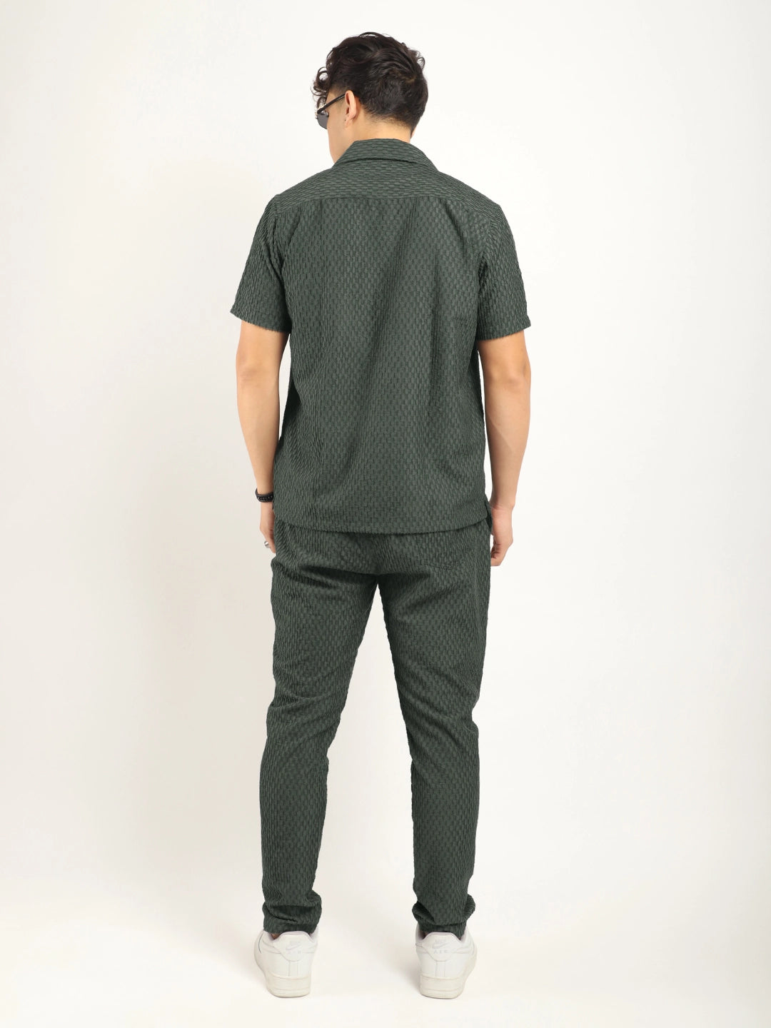 Zharvis Ringer Dark Green Co-Ord Set