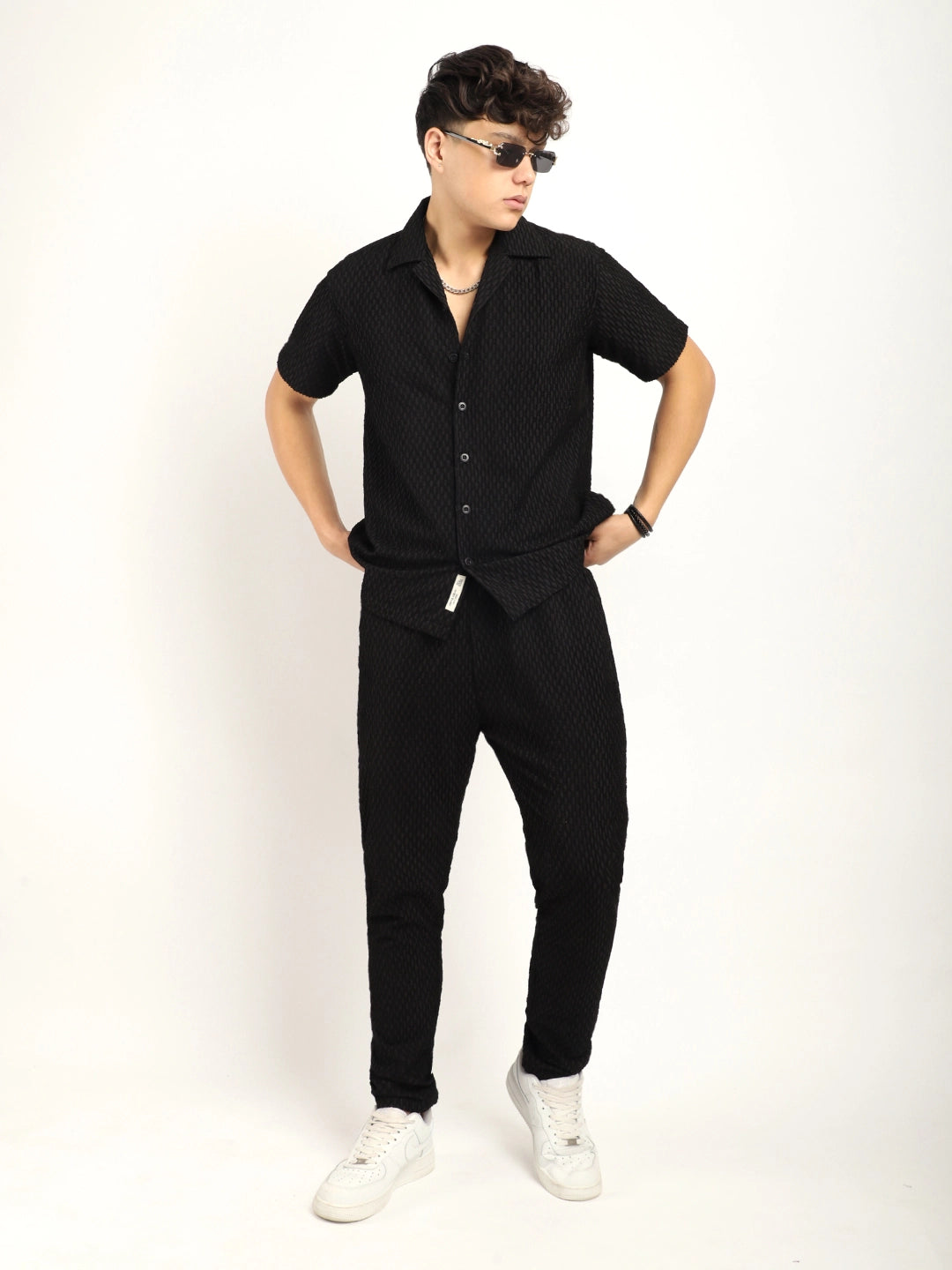 Zharvis Ringer Black Co-Ord Set
