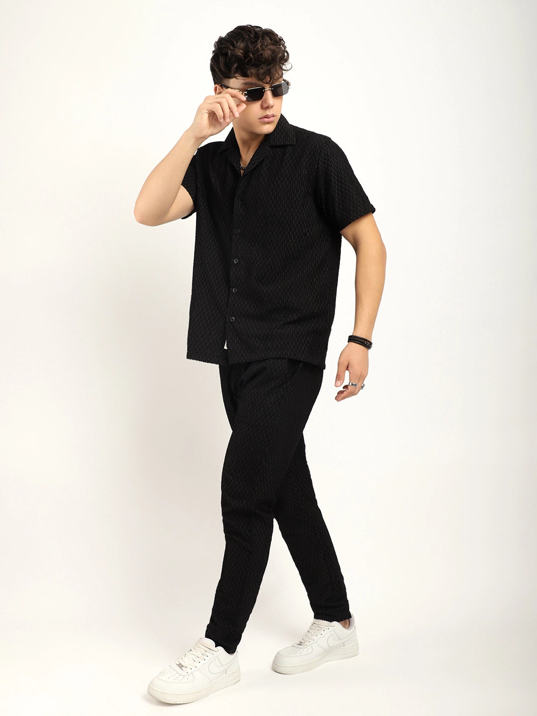 Zharvis Ringer Black Co-Ord Set
