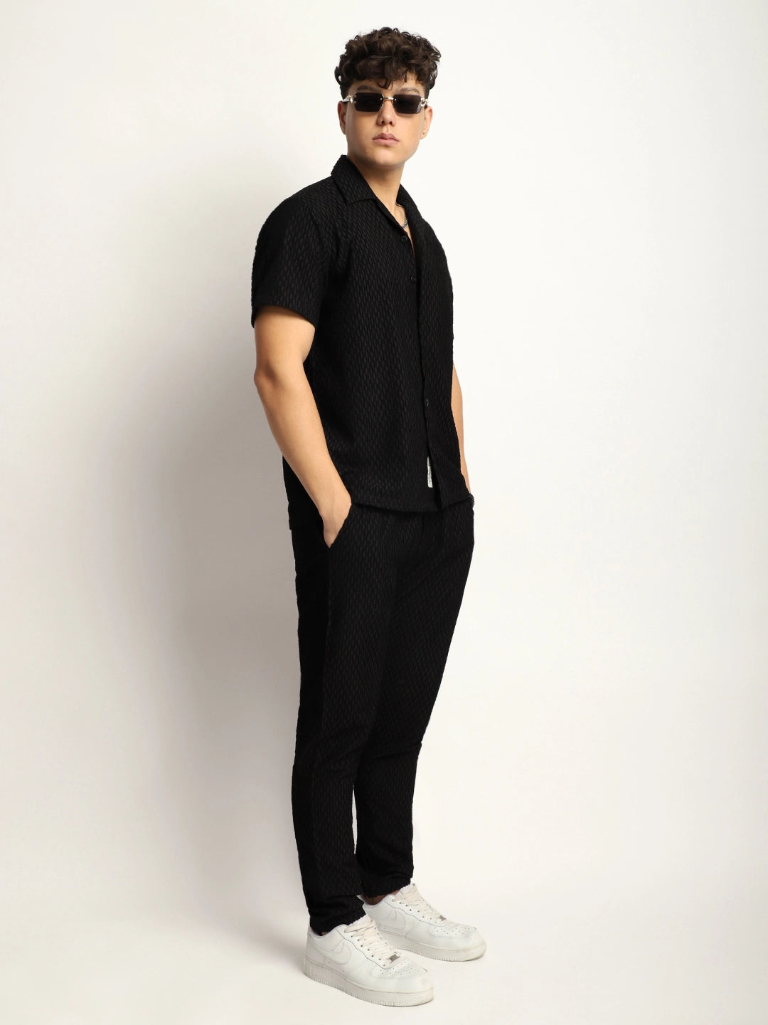 Zharvis Ringer Black Co-Ord Set