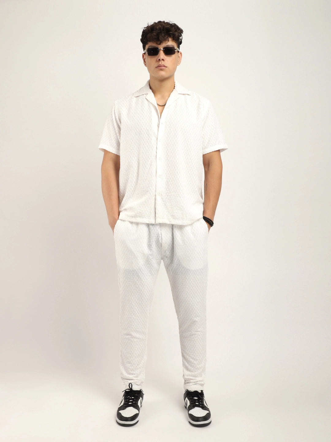 Zharvis Ringer White Co-Ord Set