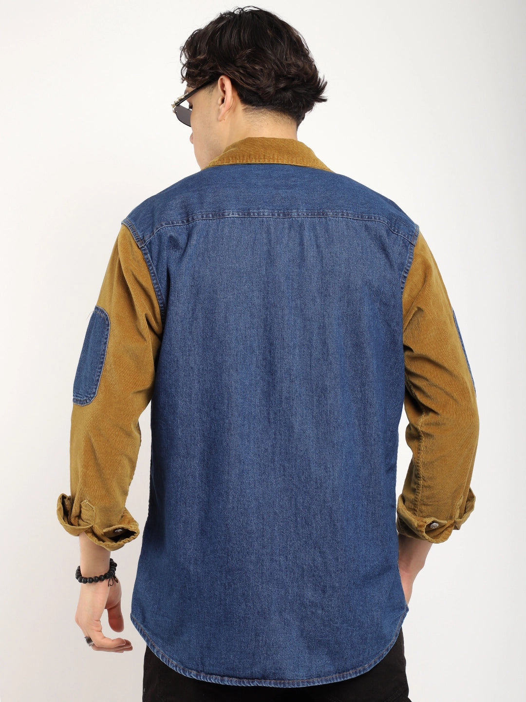 Luxe Fit Blue Washed Denim Shirt