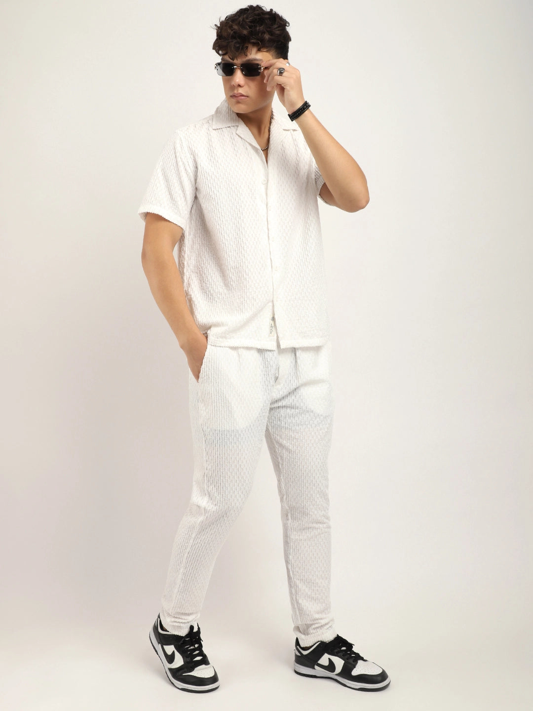 Zharvis Ringer White Co-Ord Set