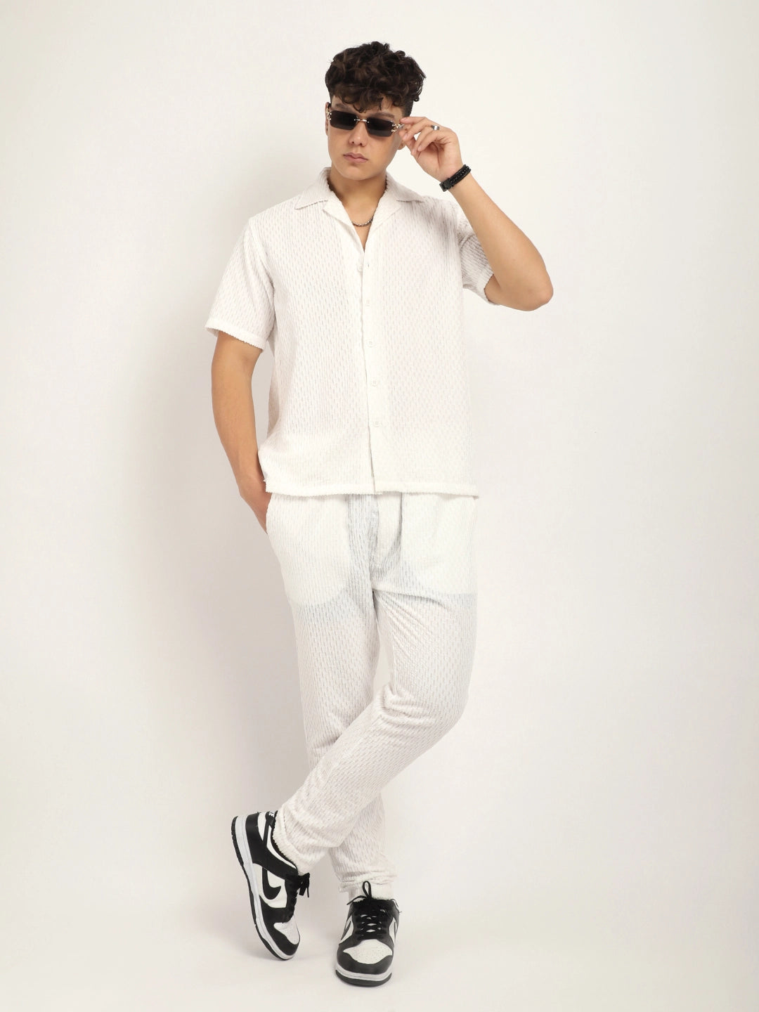 Zharvis Ringer White Co-Ord Set