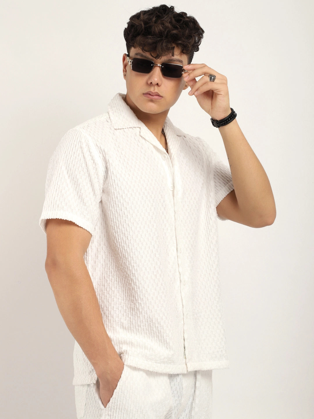 Zharvis Ringer White Co-Ord Set