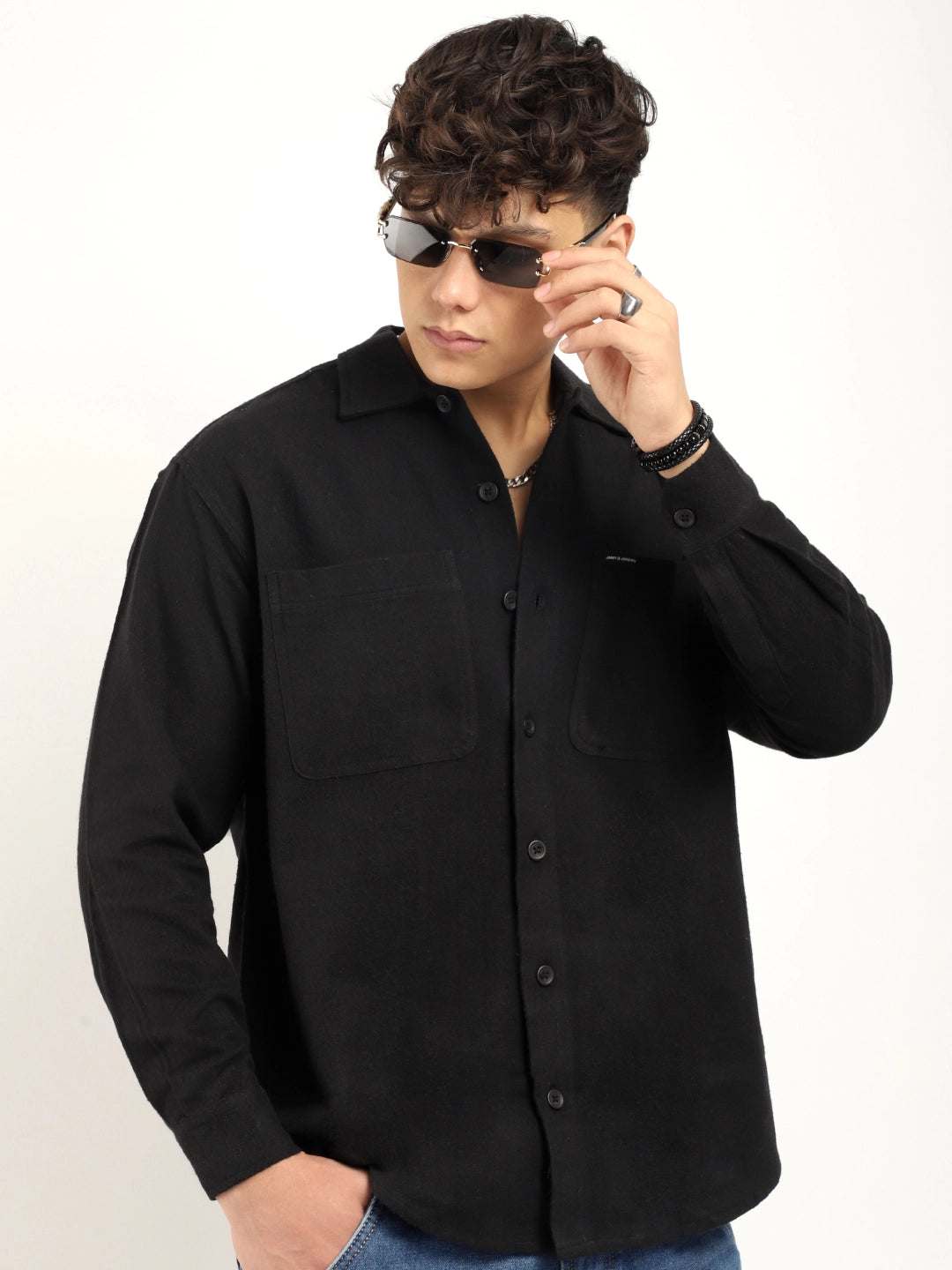 Winter Cool Black Full Sleeve Shirt