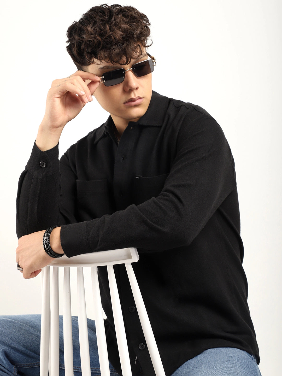 Winter Black Shirt for Men