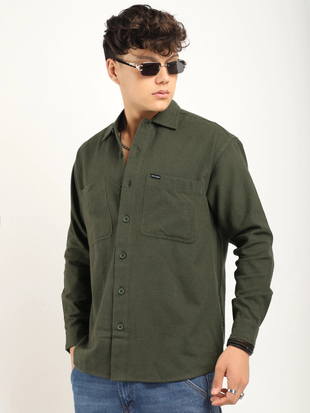 Winter Cool Olive Full Sleeve Shirt