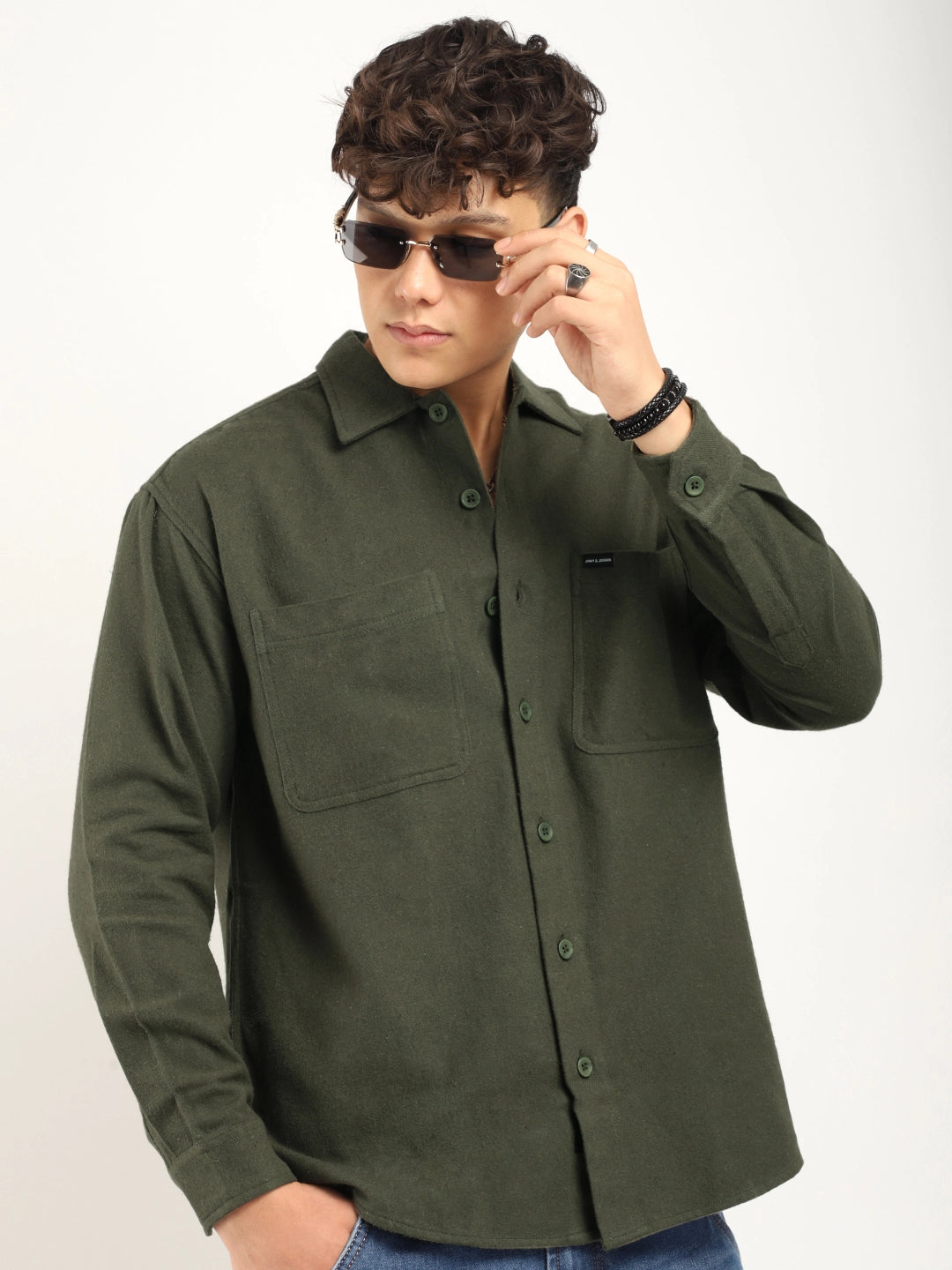 Winter Cool Olive Full Sleeve Shirt