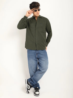 Winter Cool Olive Full Sleeve Shirt