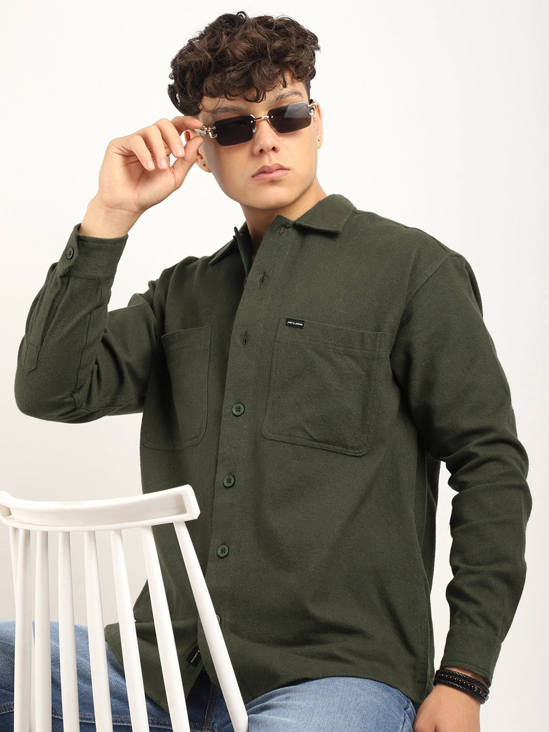 Winter Cool Olive Full Sleeve Shirt