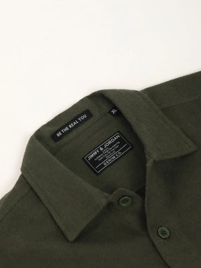 Winter Cool Olive Full Sleeve Shirt