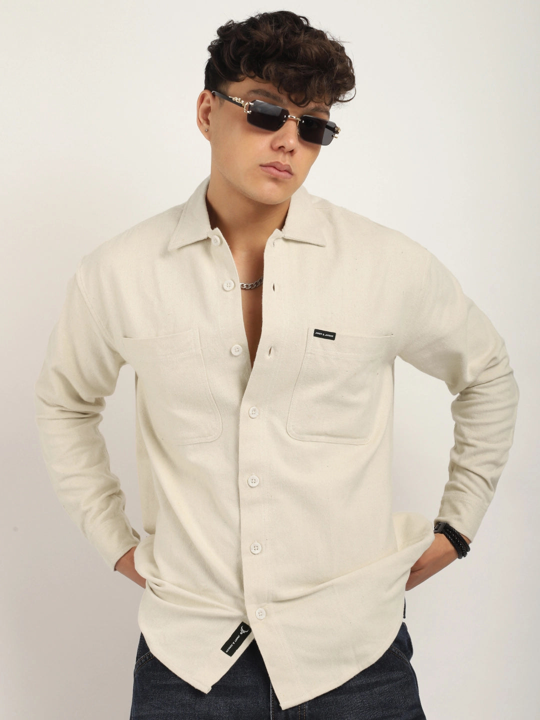 Winter Cool Beige Full Sleeve Shirt