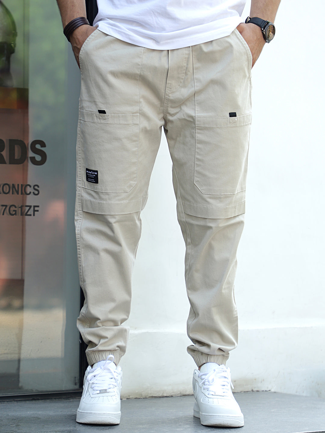 VeroBlend Cream Baggy Fit Cotton Cargo