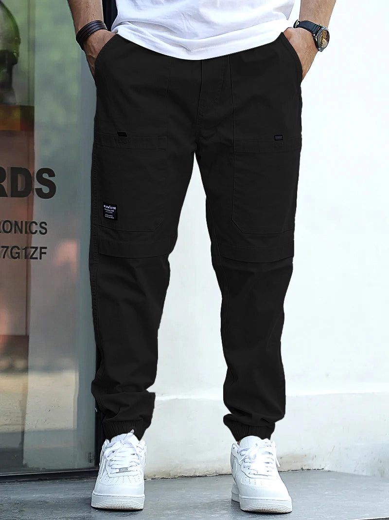 Torino Tough Black Cotton Cargo