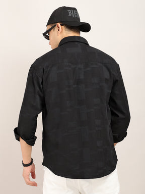 Shirtolo Plain Black Shirt