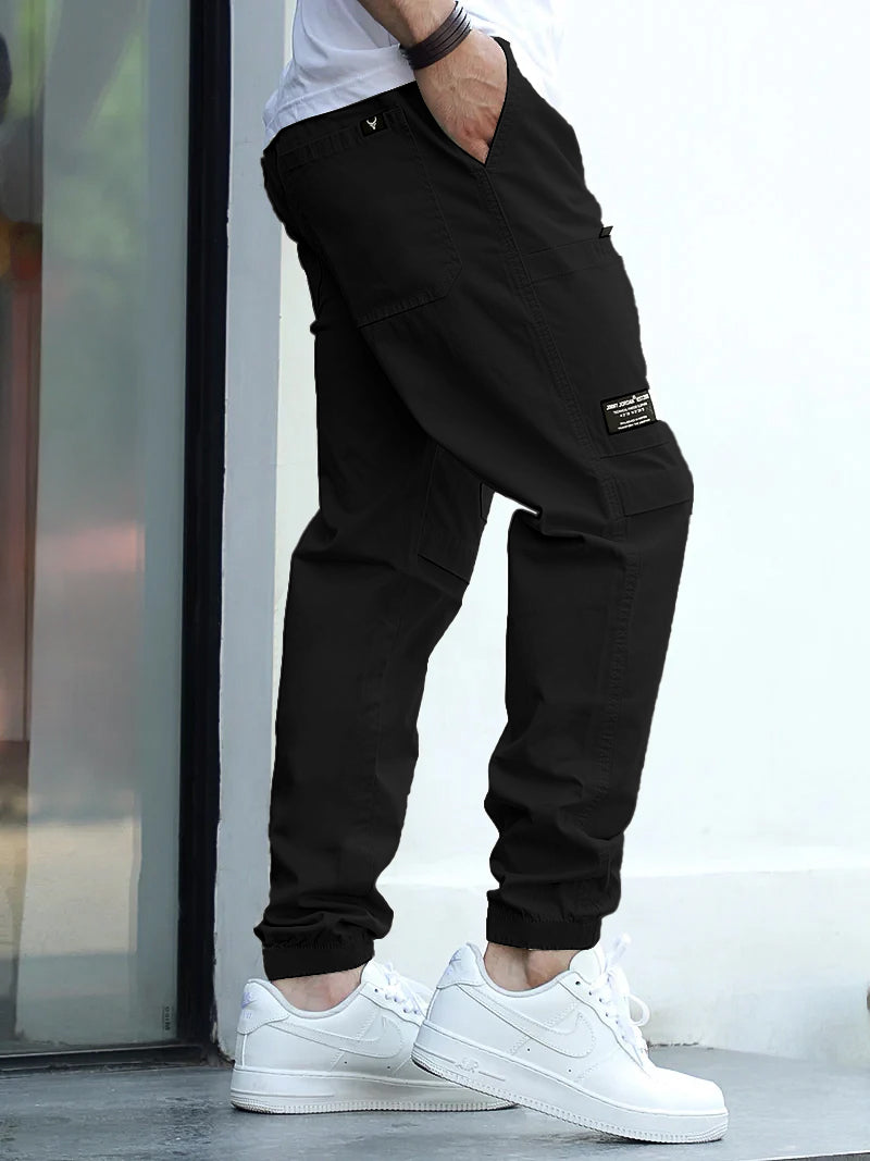 Unit Force Black Cotton Cargo