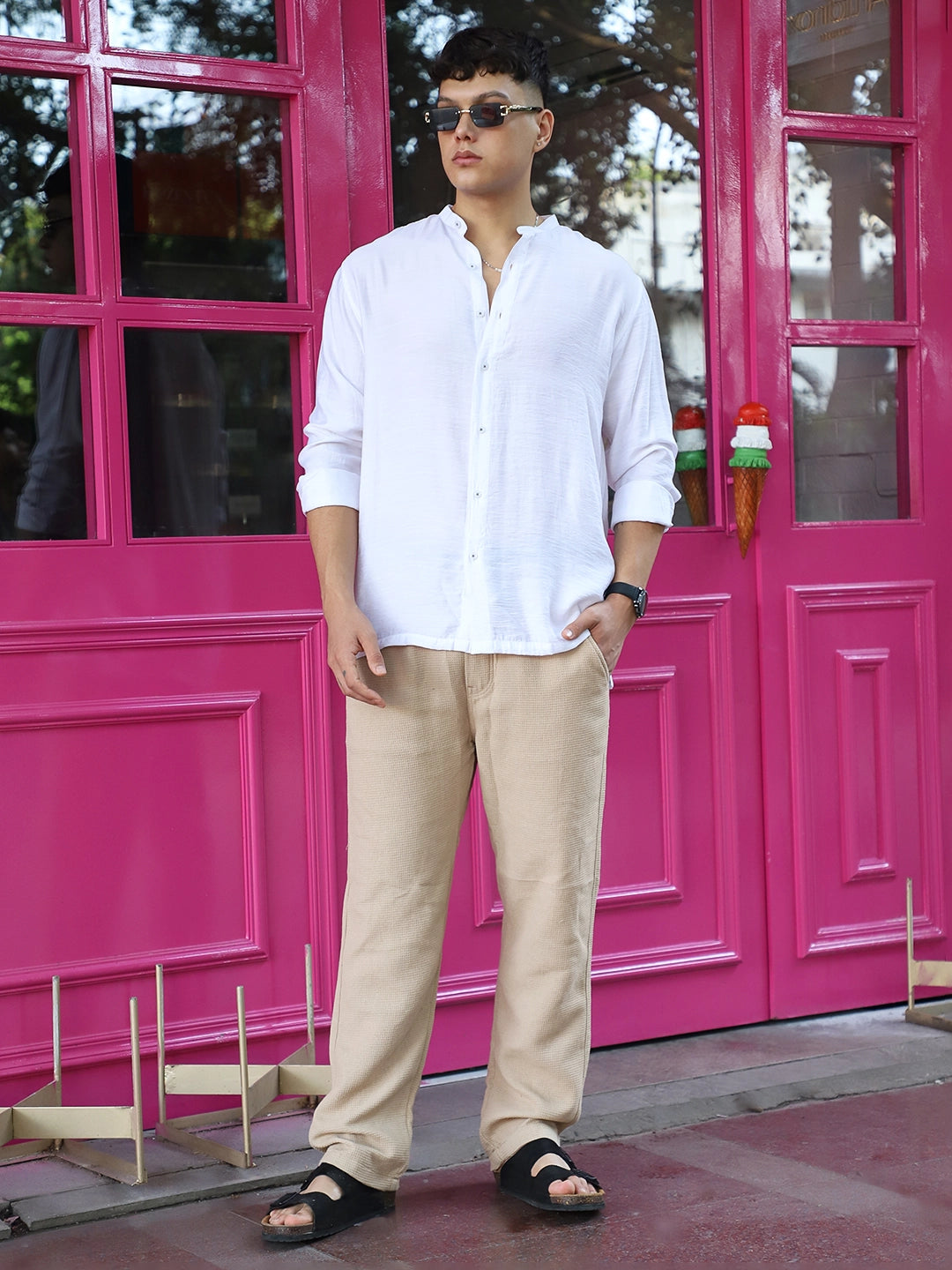 Nativeloom White Full Sleeve Shirt