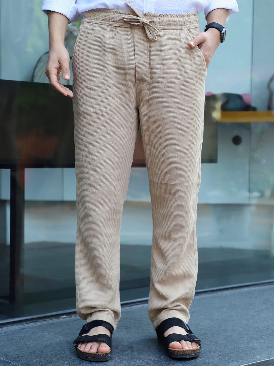 Shorefit Beige Texture Trouser