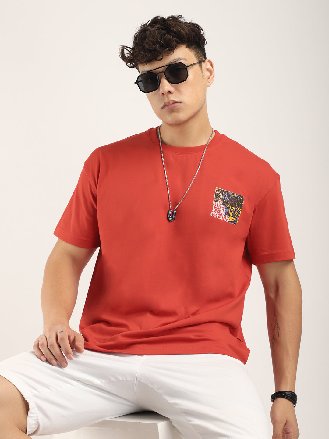 Peppy Oversized Red T-Shirt