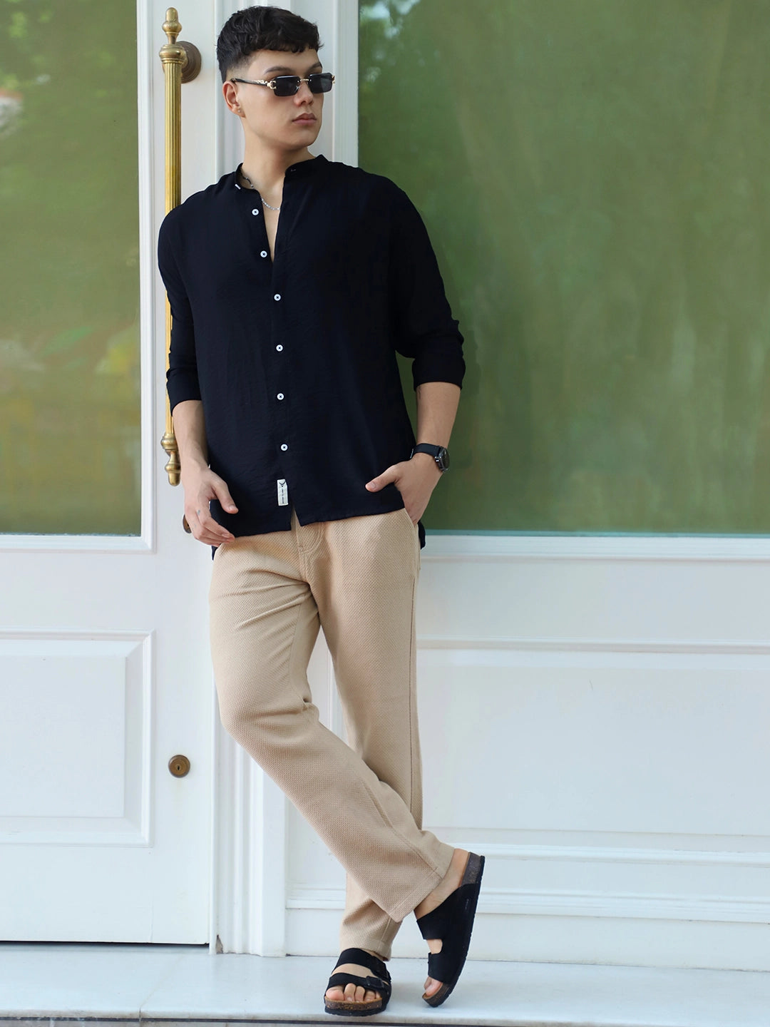 Brooklyn Beat Khaki Texture Trouser
