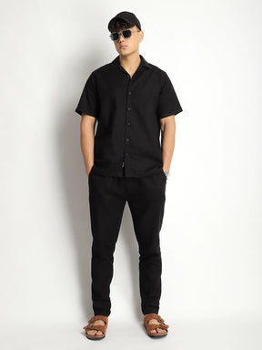 Linen Atlant Black Co-Ord Set