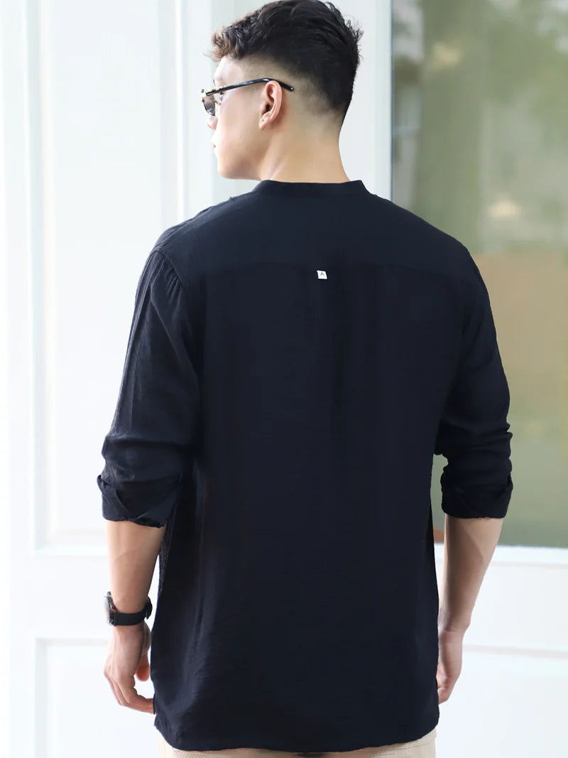 Nativeloom Black Full Sleeve Shirt